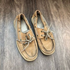 Tan Sperry Boat Shoes